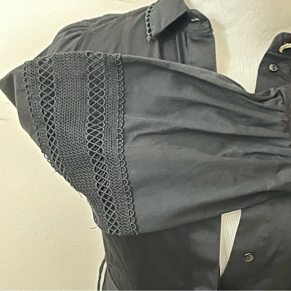 River Island Prairie/ Punk/ Rockabilly Black Cotton Dress 2 - Image 7