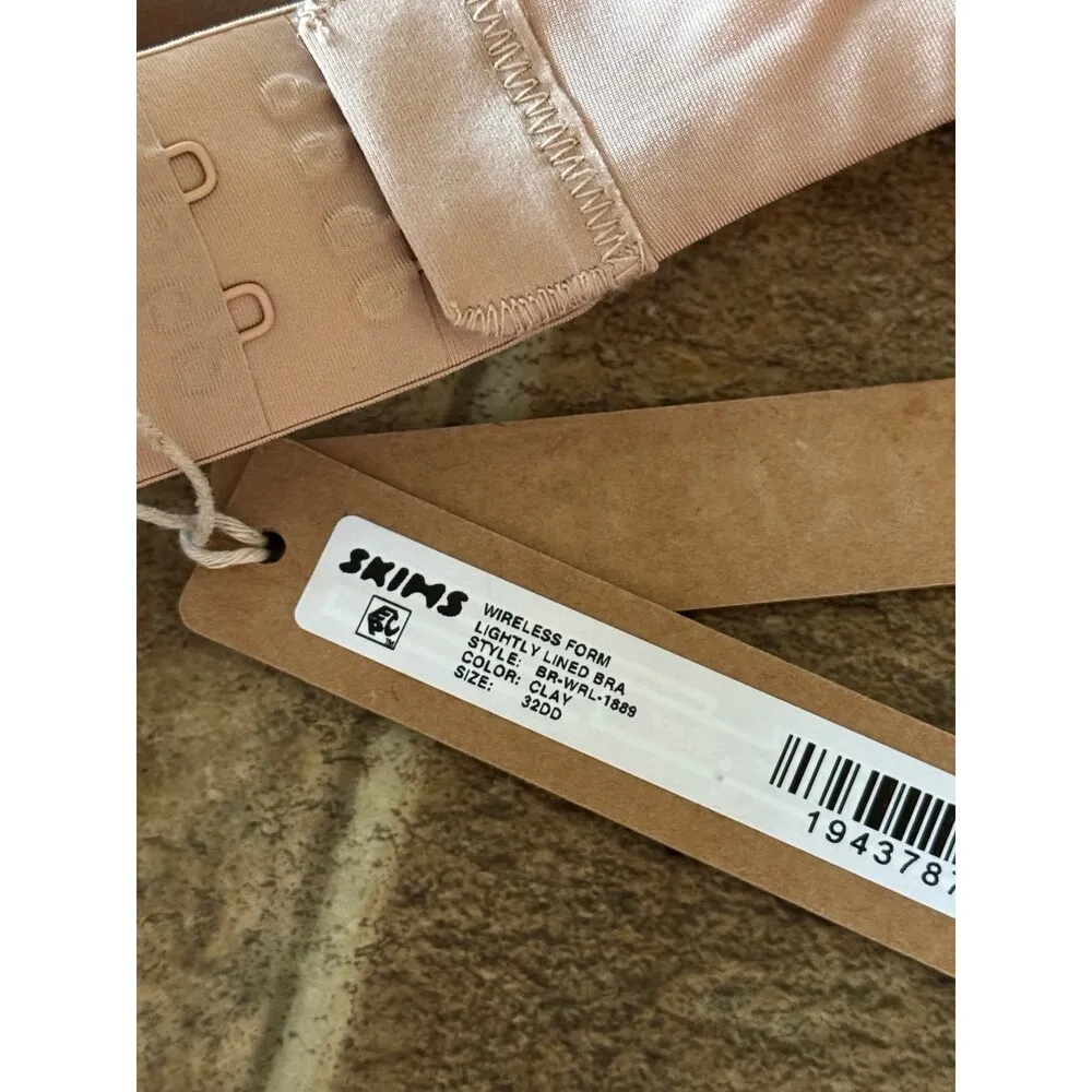 SKIMS  Wireless Lightly Lined Bra Clay 32DD - Image 6