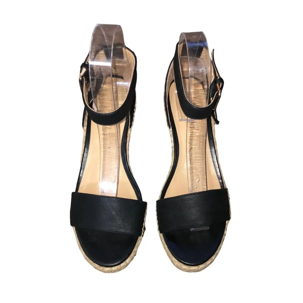 Talbots Espadrilles Womens 6.5 Used Black Leather - Image 11