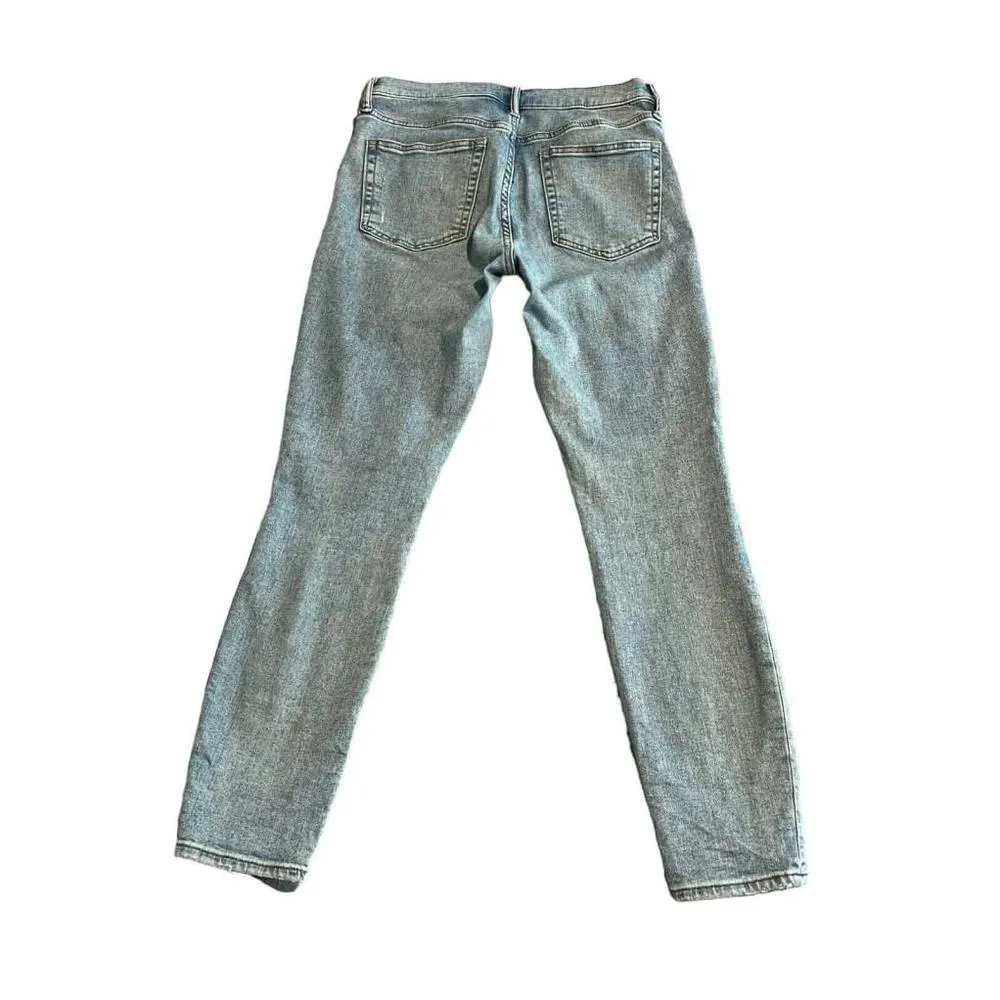 Gap Jeans Womens Size 28/6R Skinny Stretch Pants Mid Rise Full Length Light Wash - Image 10