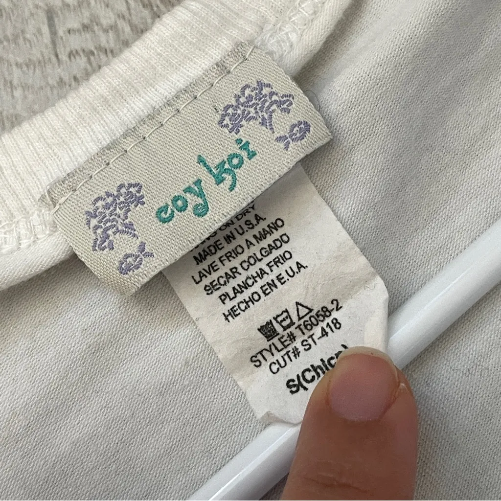 Y2K Crop Cardigan Top rhinestone short sleeve womens White small vintage ballet - Image 2