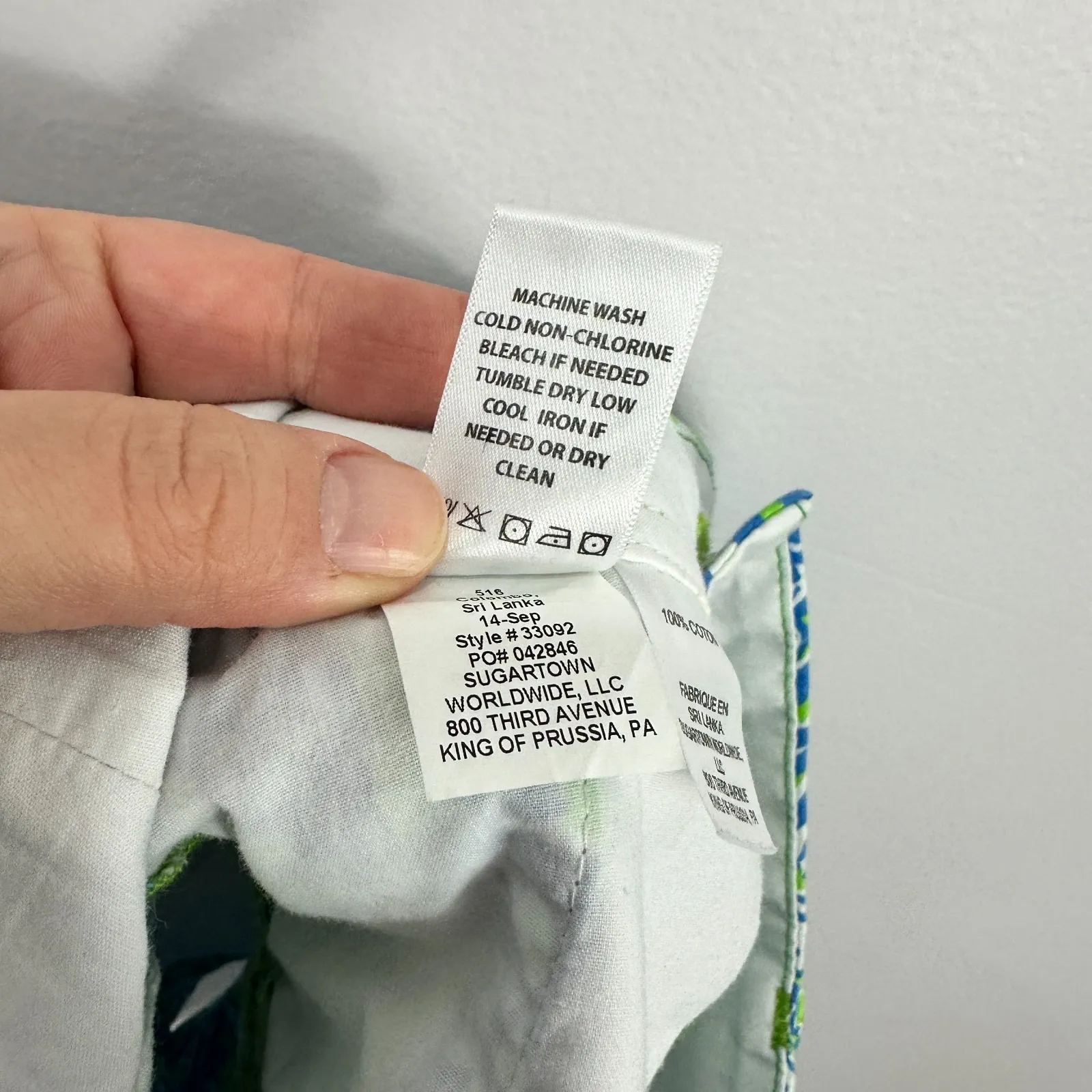 Lilly Pulitzer Shorts Womens 00 Walsh Blue Green Preppy Coastal Beach Tropical - Image 8