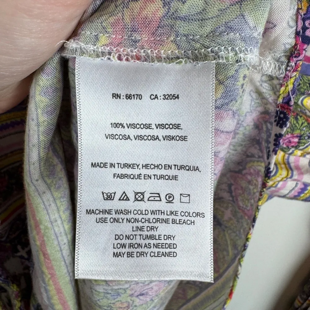 Maeve Anthropologie Ceresco Floral Blouse Sz‎ S Peasant Top Long Sleeve Bohemian - Image 11