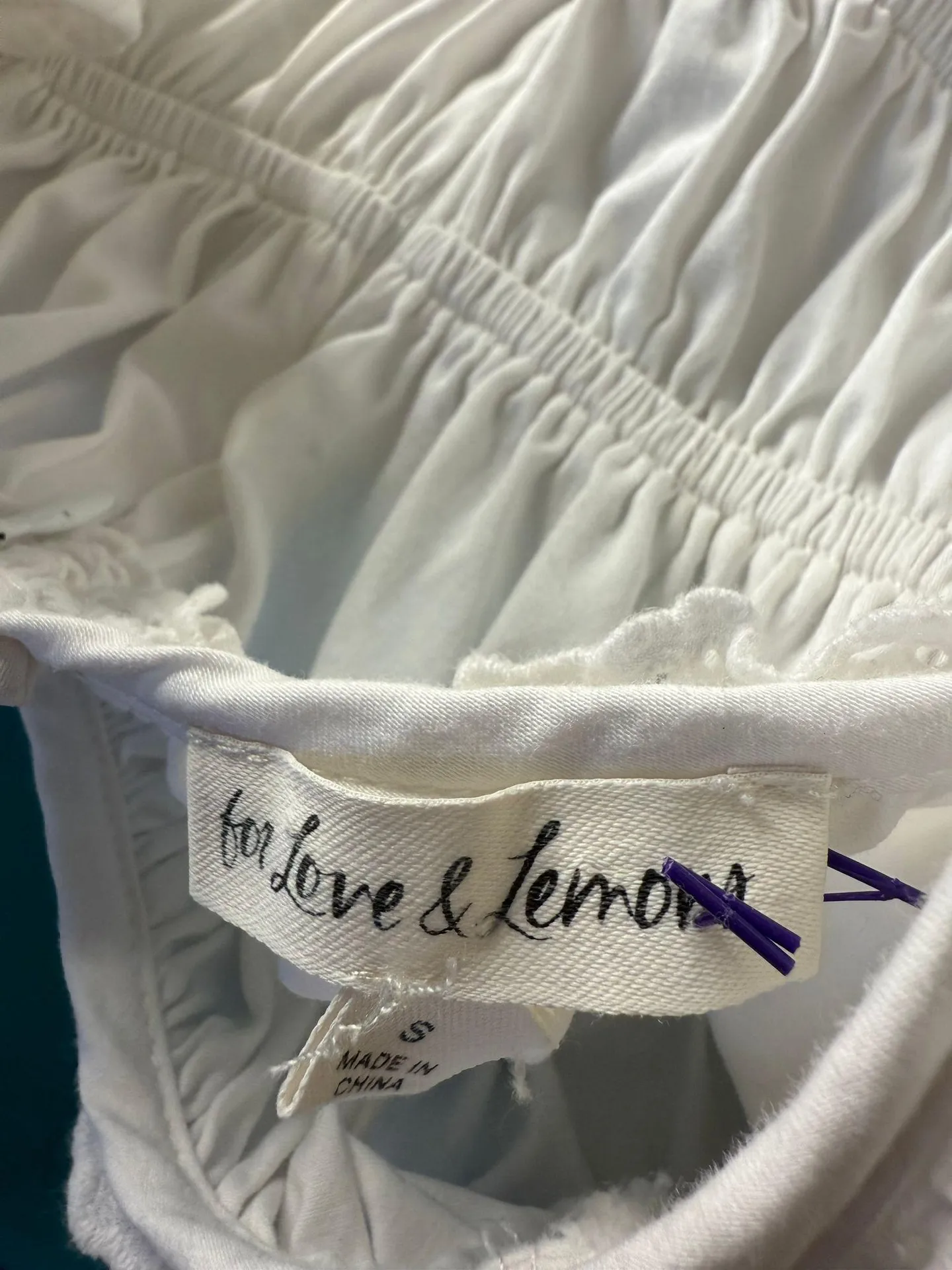 For Love And Lemons Jackson Mini Dress White Size Small - Image 9