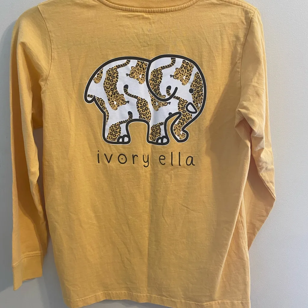 Womens Ivory Ella Yellow Gold‎ Organic Cotton Pocket T-Shirt Size XS - Image 2