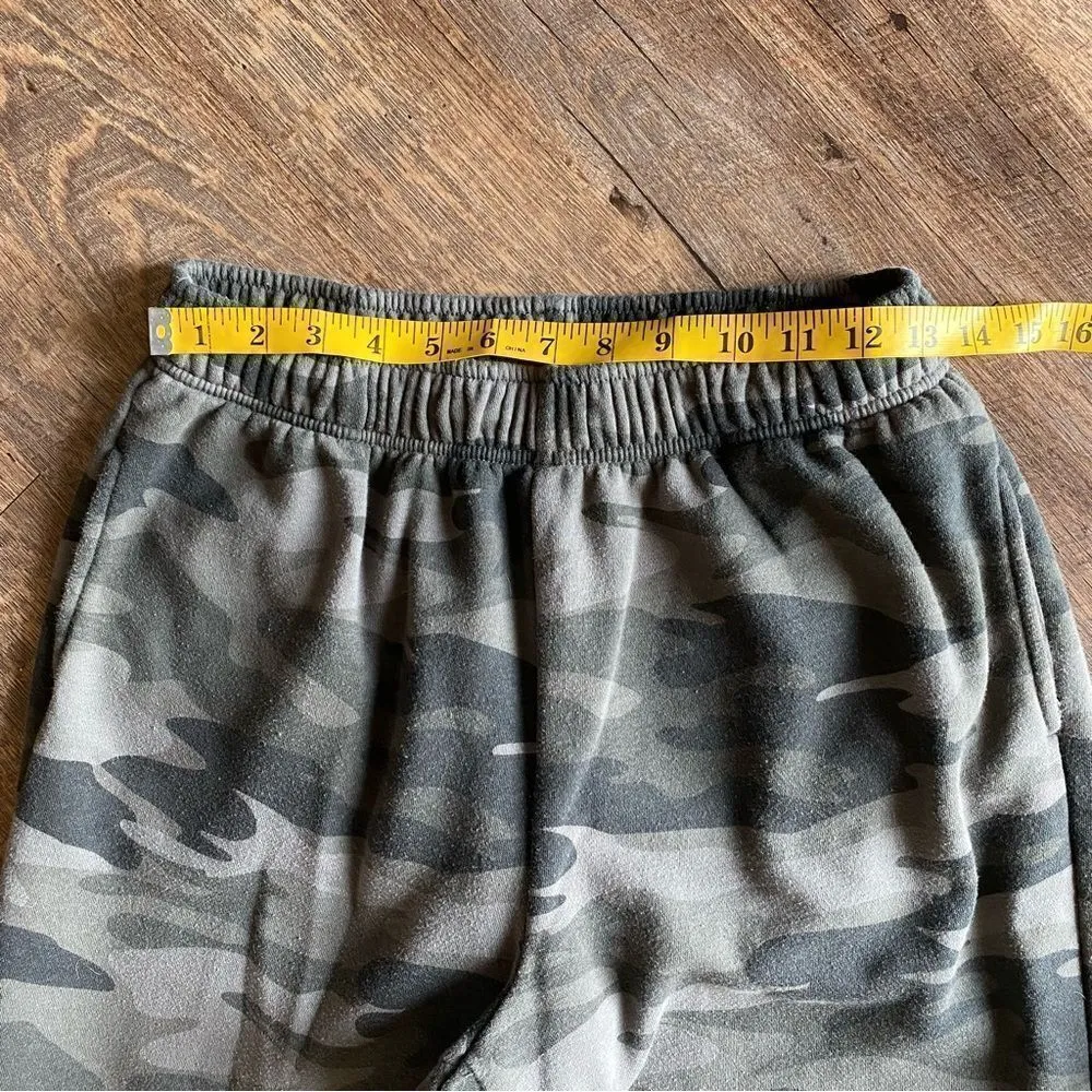 High Rise Sweatpants Camo Joggers Medium Athleisure Lounge Casual Camouflage Multiple - Image 7