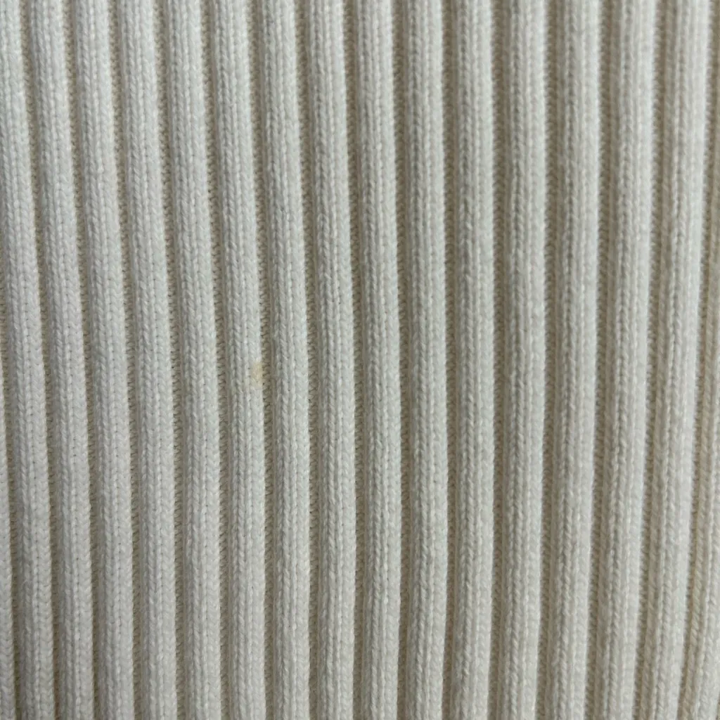 Tommy‎ Hilfiger Jeans Vintage Ribbed Logo Long Sleeve Sweater Sz XL White - Image 4