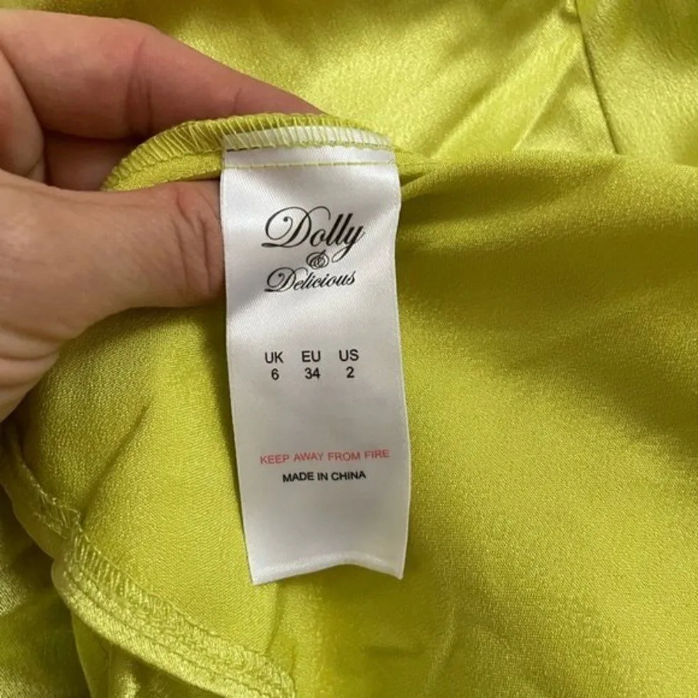 Dolly & Delicious Fishtail Maxi Dress Sz 6 Formal Prom Green - Image 7