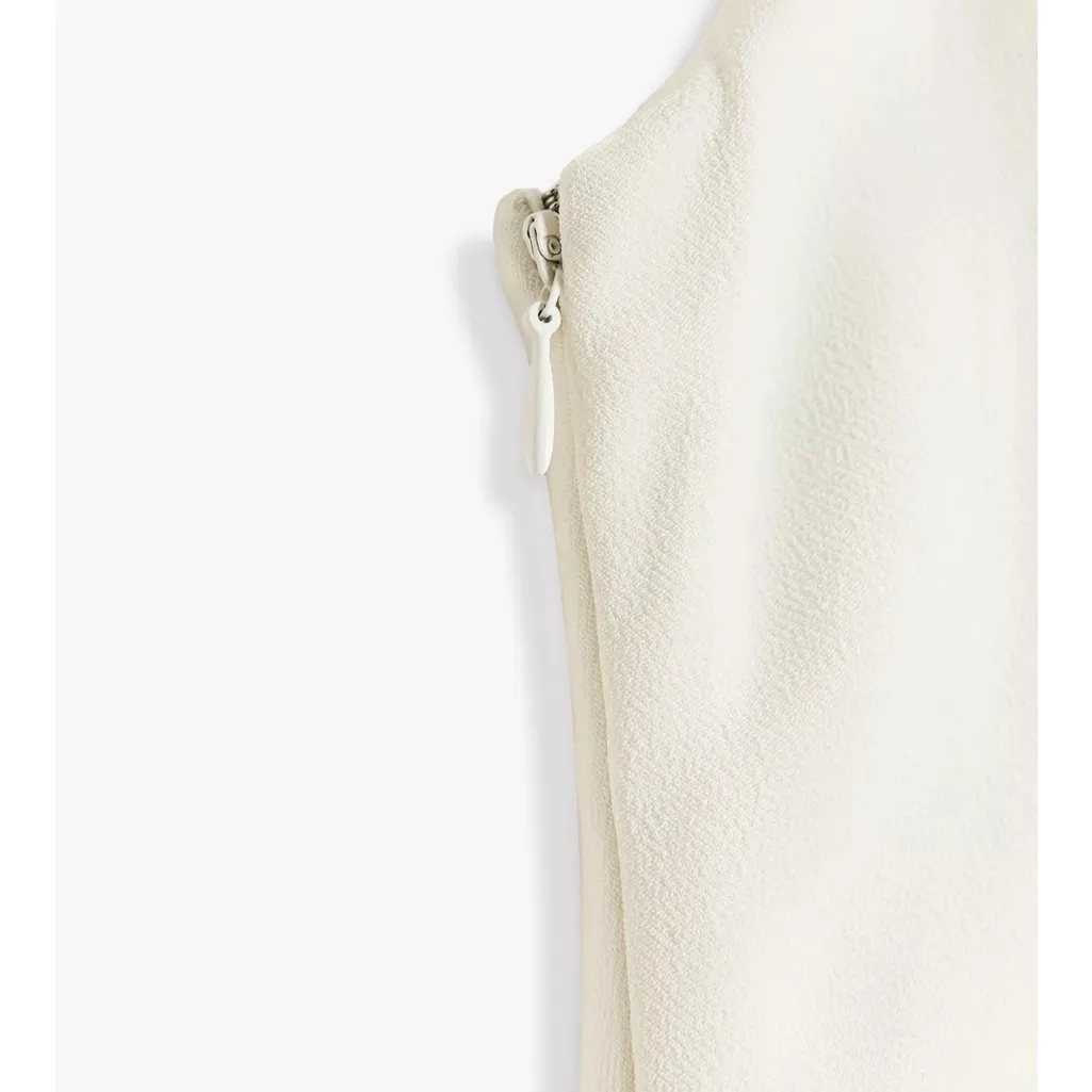 Zara NWT ZW collection combination black white flowy halter neck midi maxi dress - Image 11