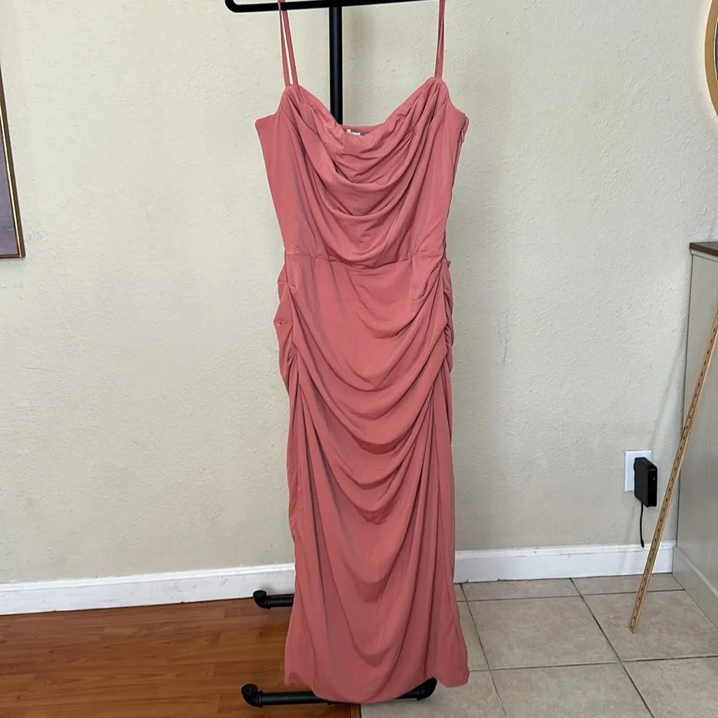 House of CB 'Marciella' Rose Draped Corset Midi Dress NWOT‎ size S - Image 5