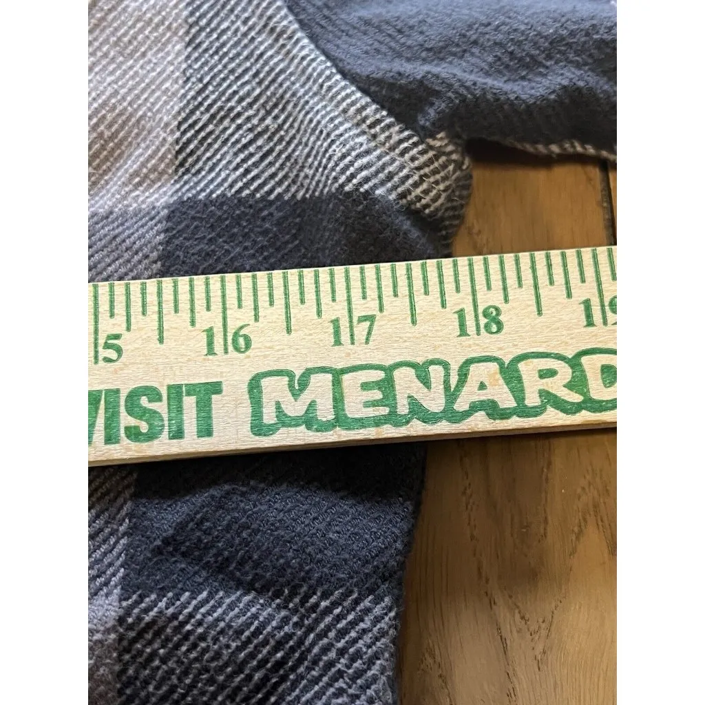 Cabela's Long Sleeve Button Flannel Shirt Jacket Women's Gray Check Size‎ Small - Image 6