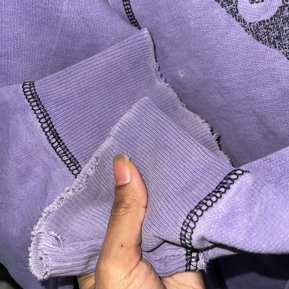 Vintage Cape May Zip Up Hoodie Purple Size M - Image 2