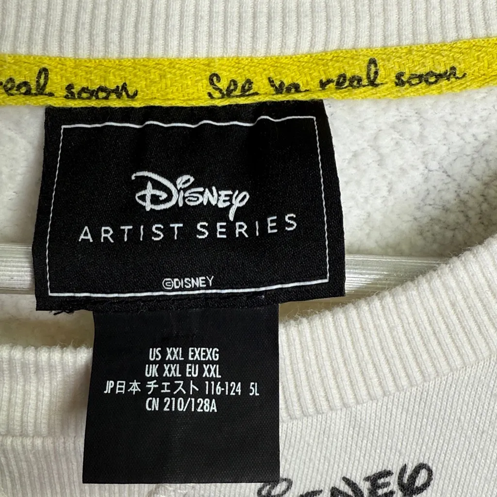 Disney Artist Series Unisex Mickey Mouse Sweatshirt W1875 Sz XXL - Image 5