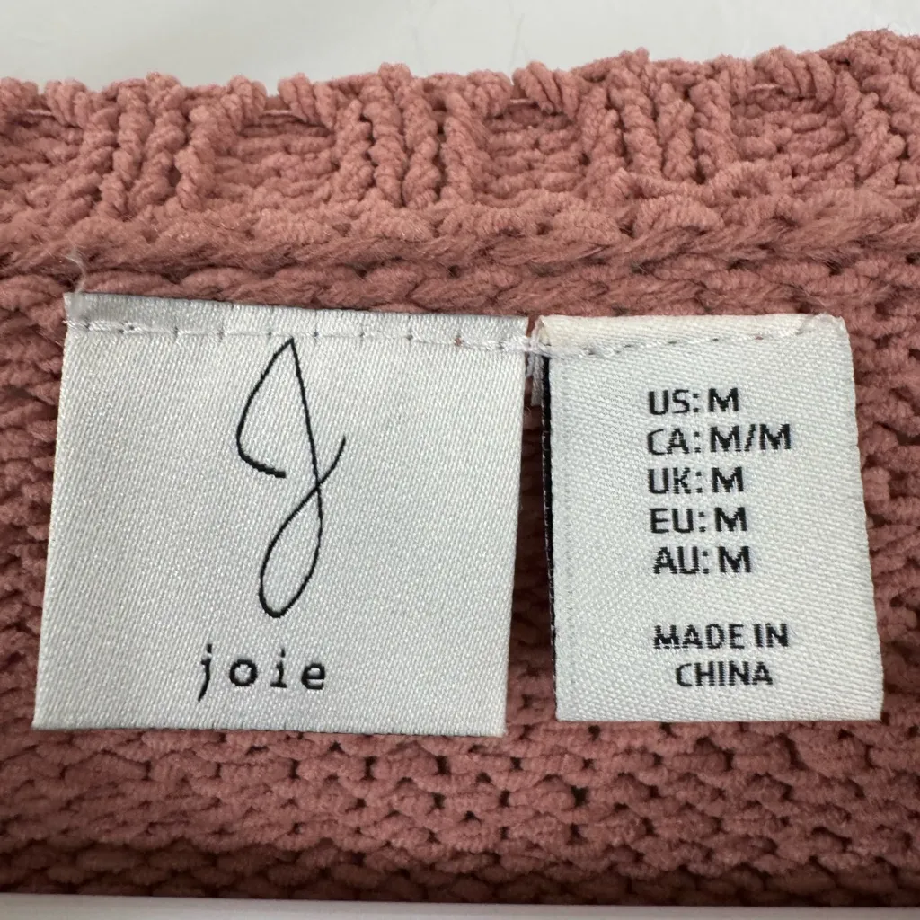 Joie Dusty Pink Floral Knit Sweater - Image 4