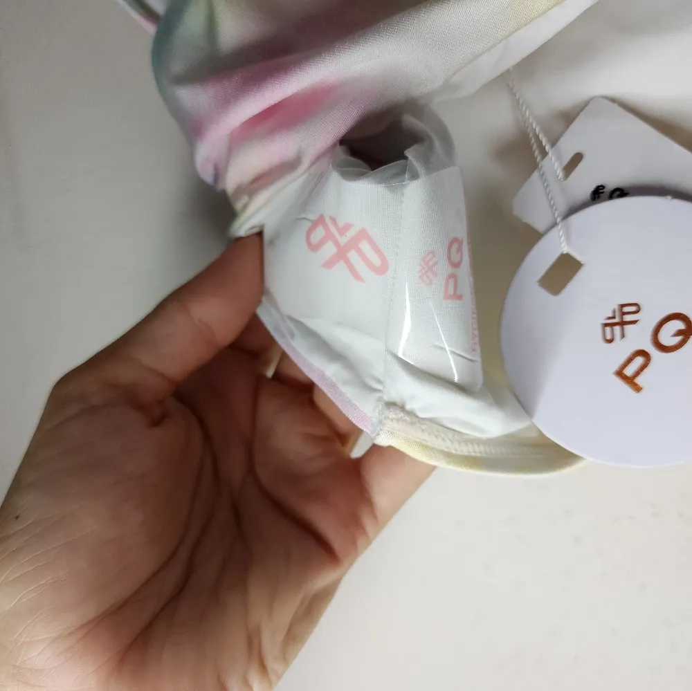 NWT PQ x Revolve Swim utopia bikini bottom Pink Size L - Image 5