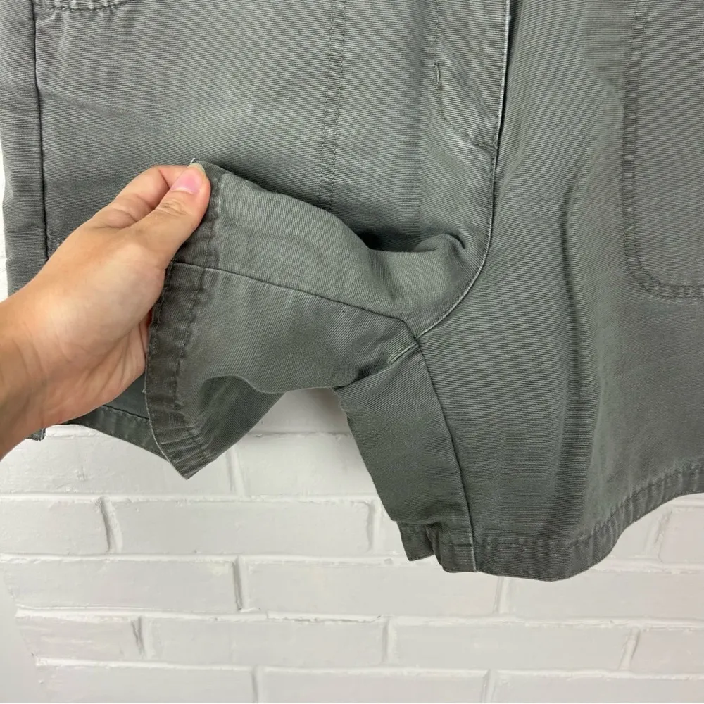 Vintage Woolrich Green Cotton Fieldstone Outdoor Casual Shorts Size 10 - Image 4