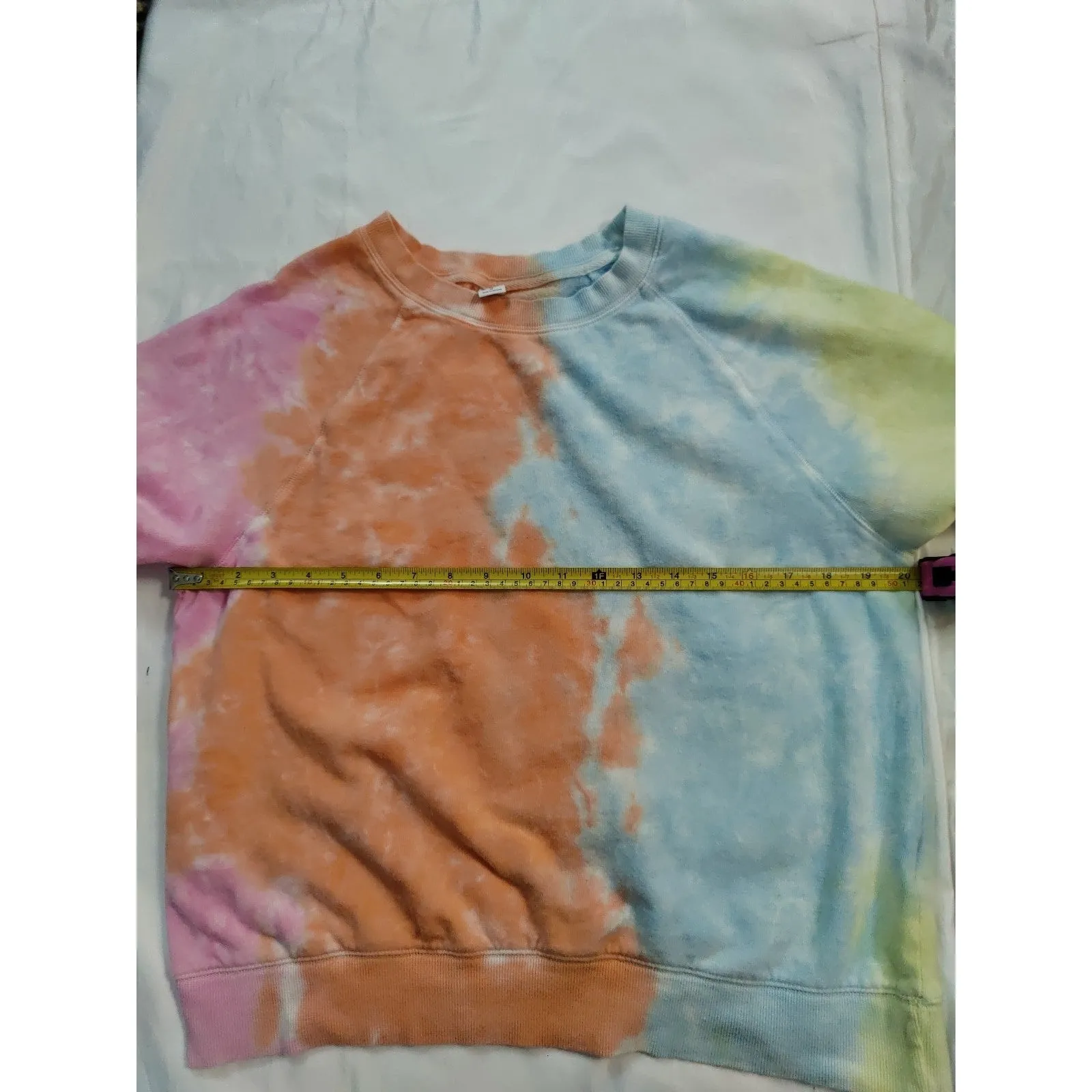 Old Navy Multi-Colored Tie Dye Pull On Long Sleeve Sweat Shirt M Dopamine Boho - Image 6