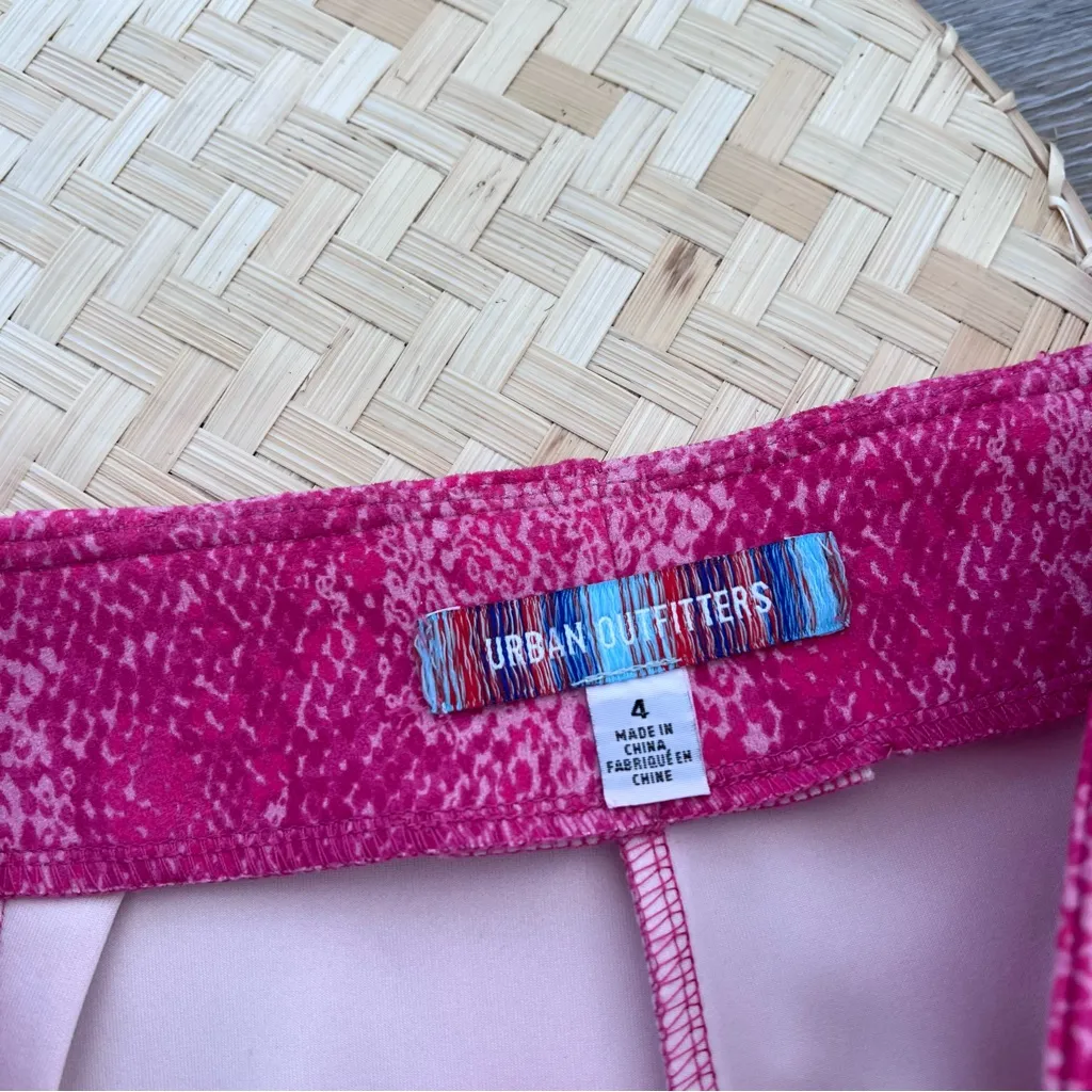 Urban outfitters vivica pink snakeskin‎ faux leather low rise pants - Image 7