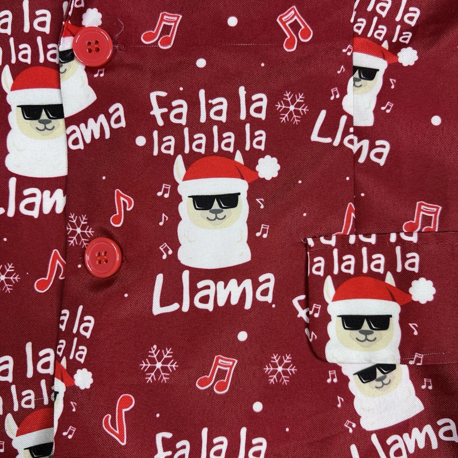 Suitmeister Christmas Blazer Men's XL Red Fa La La Llama Ugly Xmas Party Jacket - Image 3