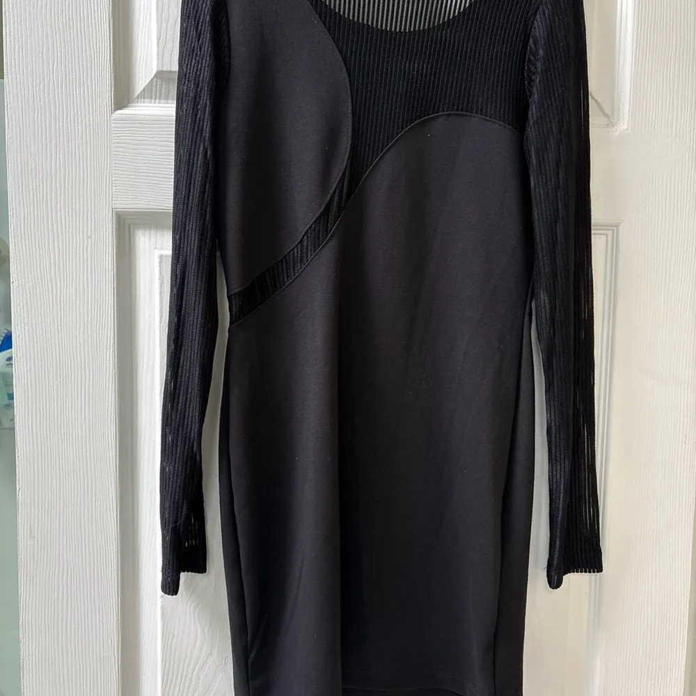 Mystic Black Long Sleeve Dress - Image 2