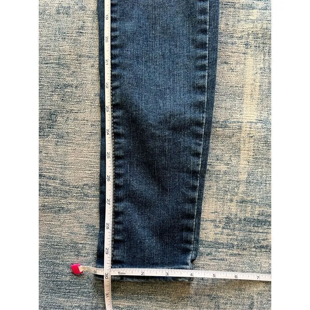 Levi's Distressed Busted Knee Mile High Super Skinny Jeans Size 26 - Image 6