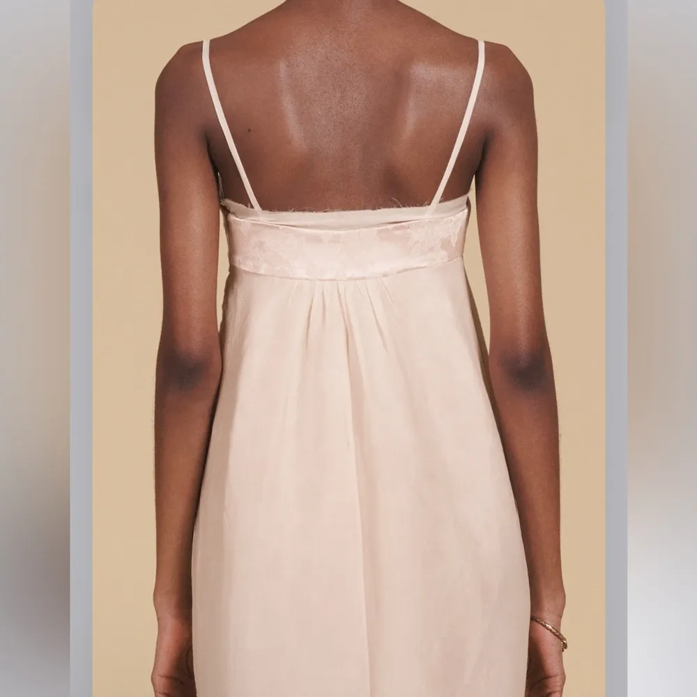 LIMITED EDITION  MIXED ORGANZA PINK MIDI DRESS SIZE S - Image 7