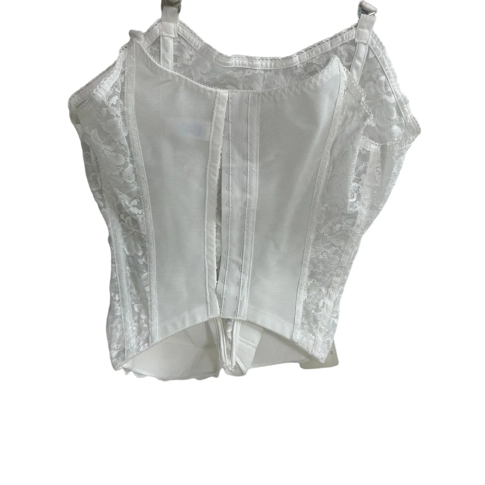 Goddess Corset Bra Women 32DDD NWT White Floral Lace Strapless Hook & Eye Size undefined - Image 2