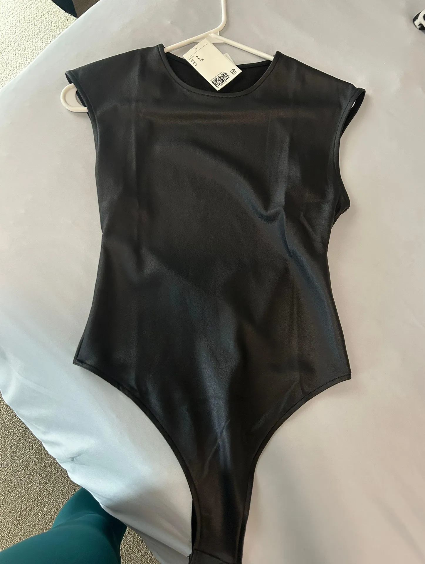 Black Bodysuit Leather - Image 5