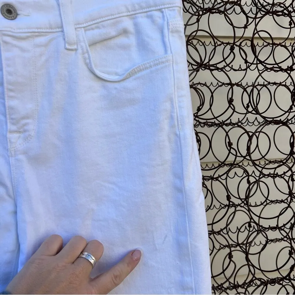 Baldwin Kansas City Cindy White mid rise baby boot jeans size 29 - Image 9