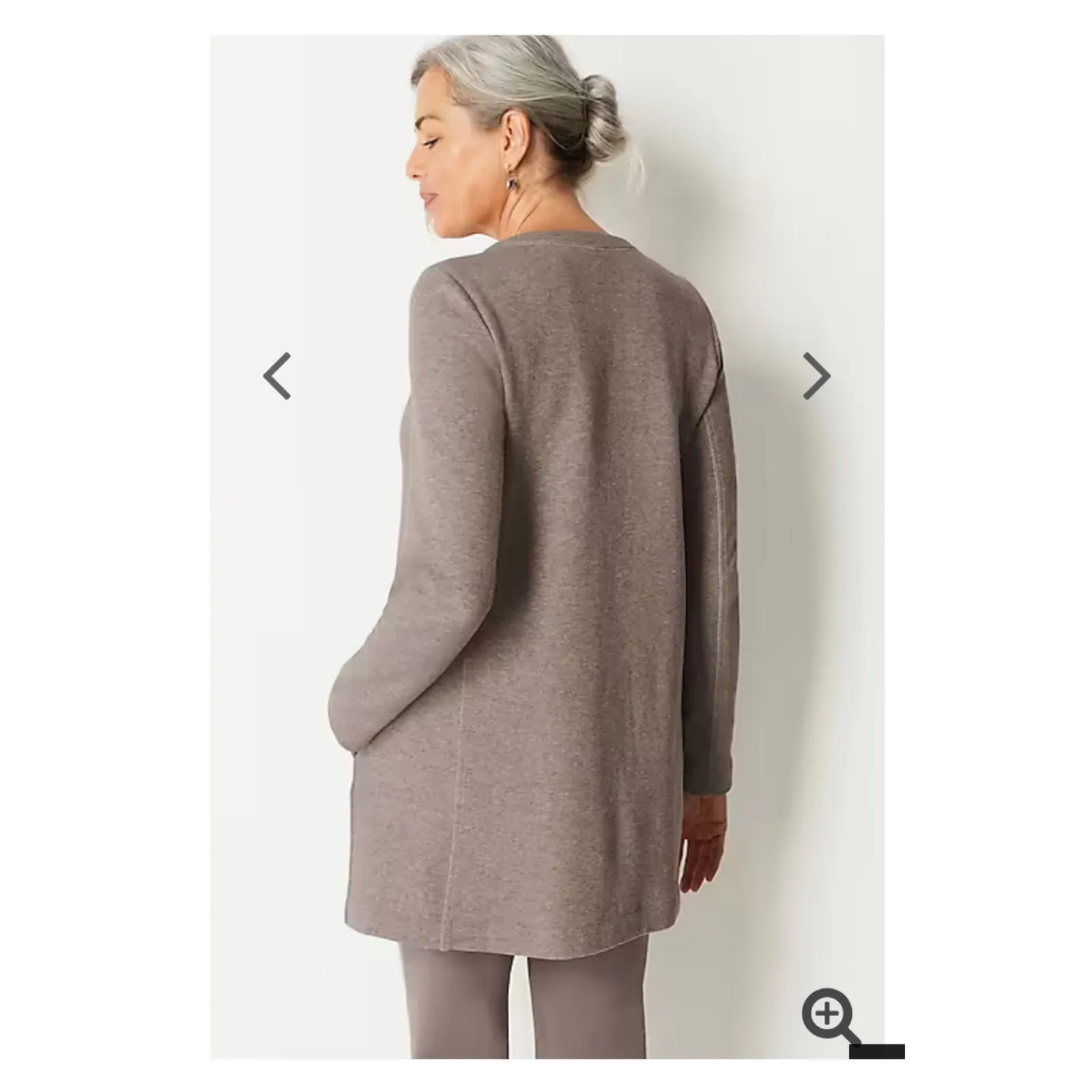 J.Jill Pure Jill Soft Cocoa Heather Snap Front Jacket Sz.S NWT Tan - Image 3