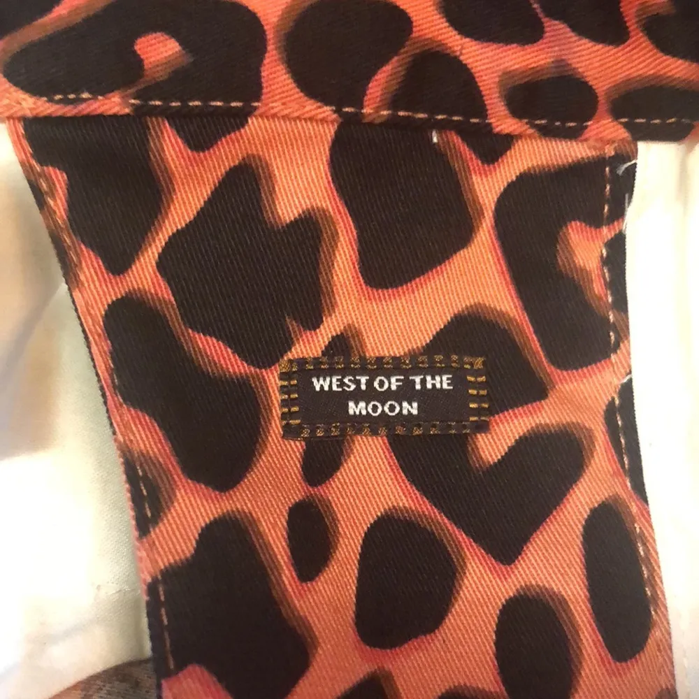 NWT Scotch & Soda Animal Print Slim Fit Jeans Leopard Print Pants Coral Pink 29 - Image 12