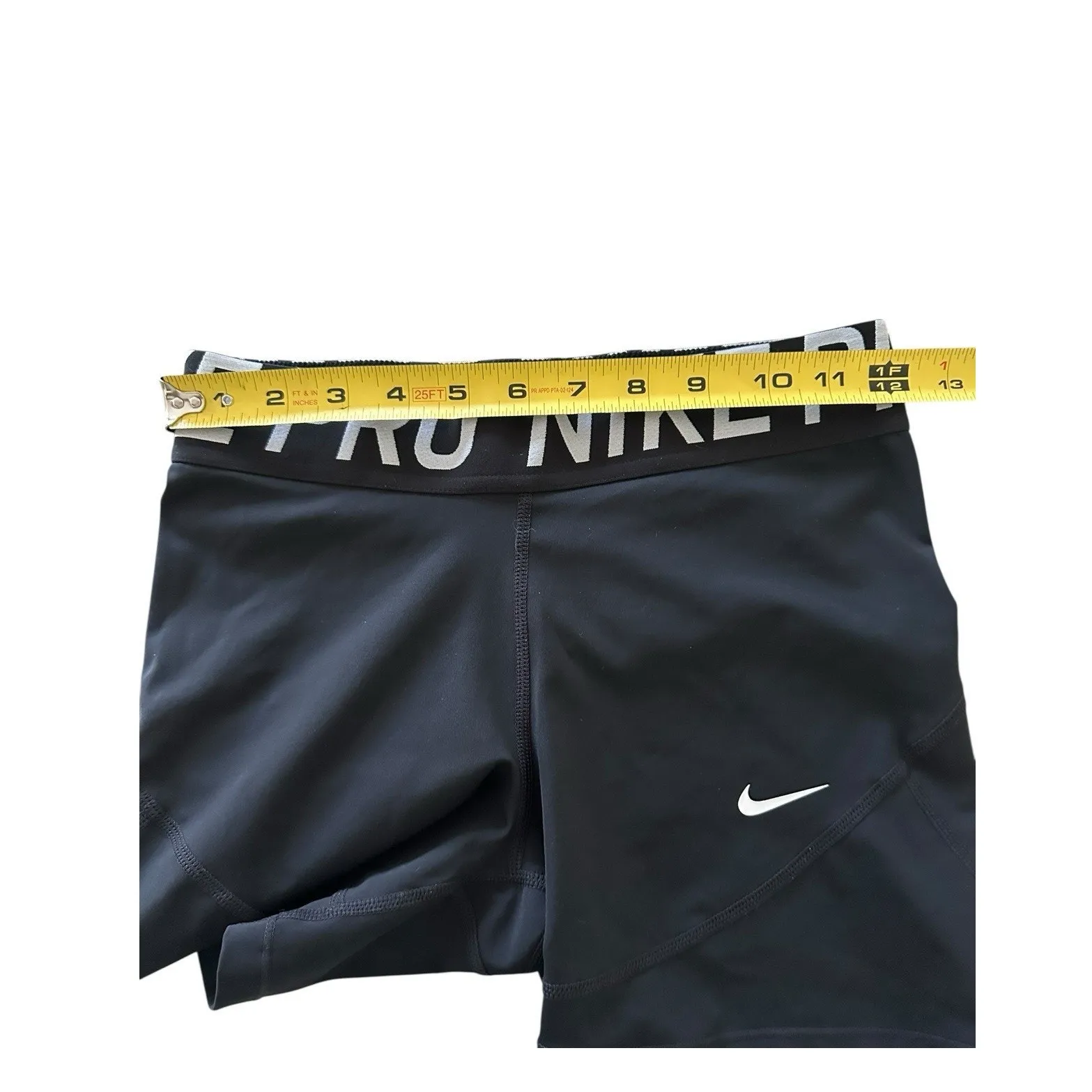 Nike Pro Womens Dri-Fit Black Performance Shorts Size Medium - Image 6