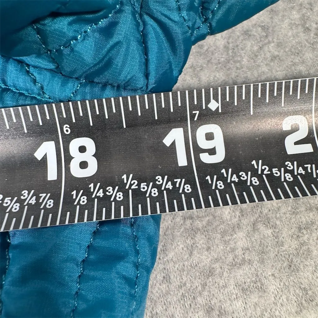 Lands' End  Women's M Teal Blue Quilted Primaloft Packable Jacket - Image 9