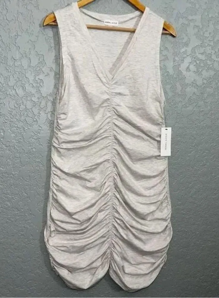 NEW Kendall & Kylie Grey Ruched Sleeveless Bodycon Dress - Image 3