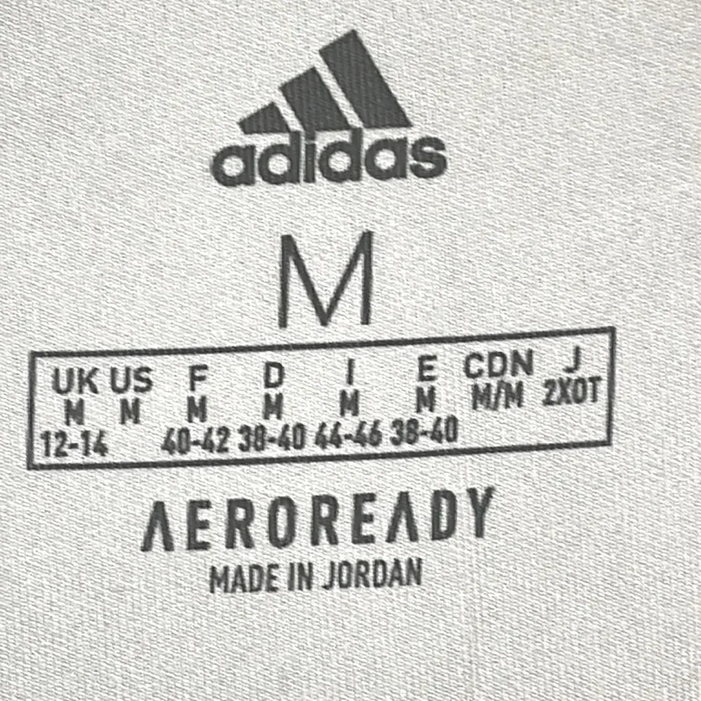 adidas 3 Stripe Tight Aeroready 7/8 Leggings Fitness Pants Grey Blk Size Medium - Image 16