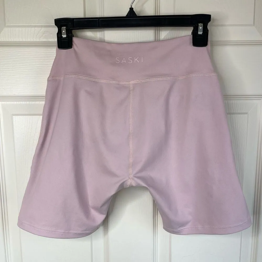 SASKI X NYFW Limited Edition Bike Shorts (Benefit Pink) - Image 4