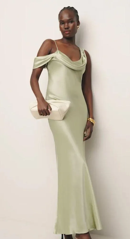 Reformation - Petites Ronda Silk Dress - Image 7