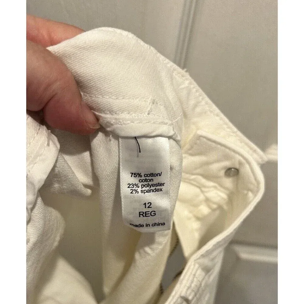 Maurice's Super High Rise Flare Super White Jeans sz 12R‎ Womens NWT - Image 8