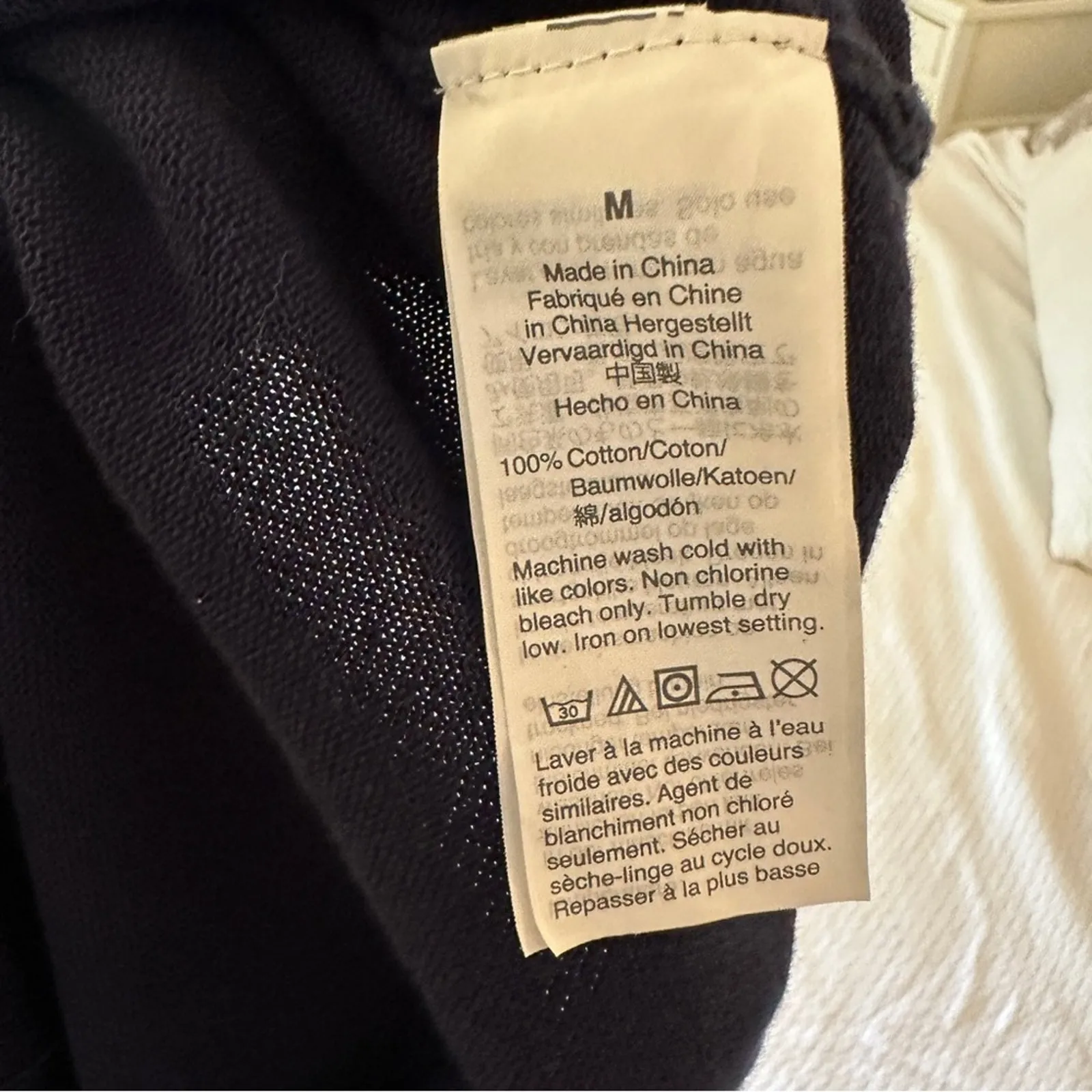 J. Crew Cardigan Sweater Cotton Crepe Navy Medium - Image 5