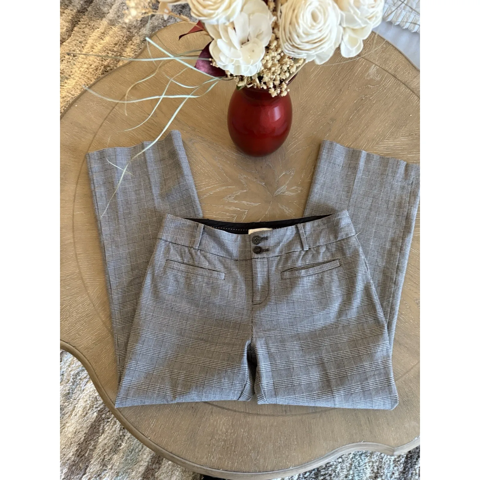 Anthropologie The Essential Crop Flare Pull On Pants Women's Size 2 - Image 6