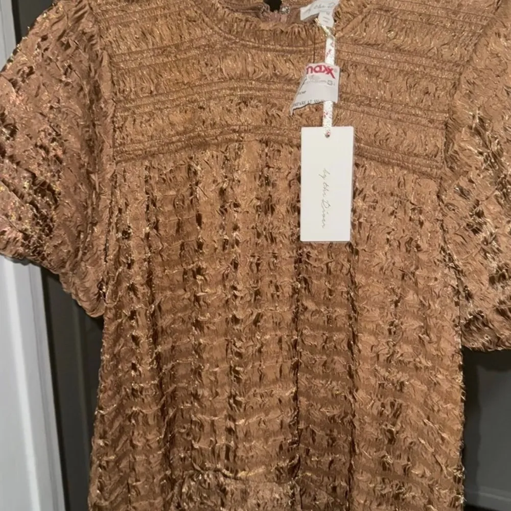 Beautiful sheer dress Brown Size M - Image 5