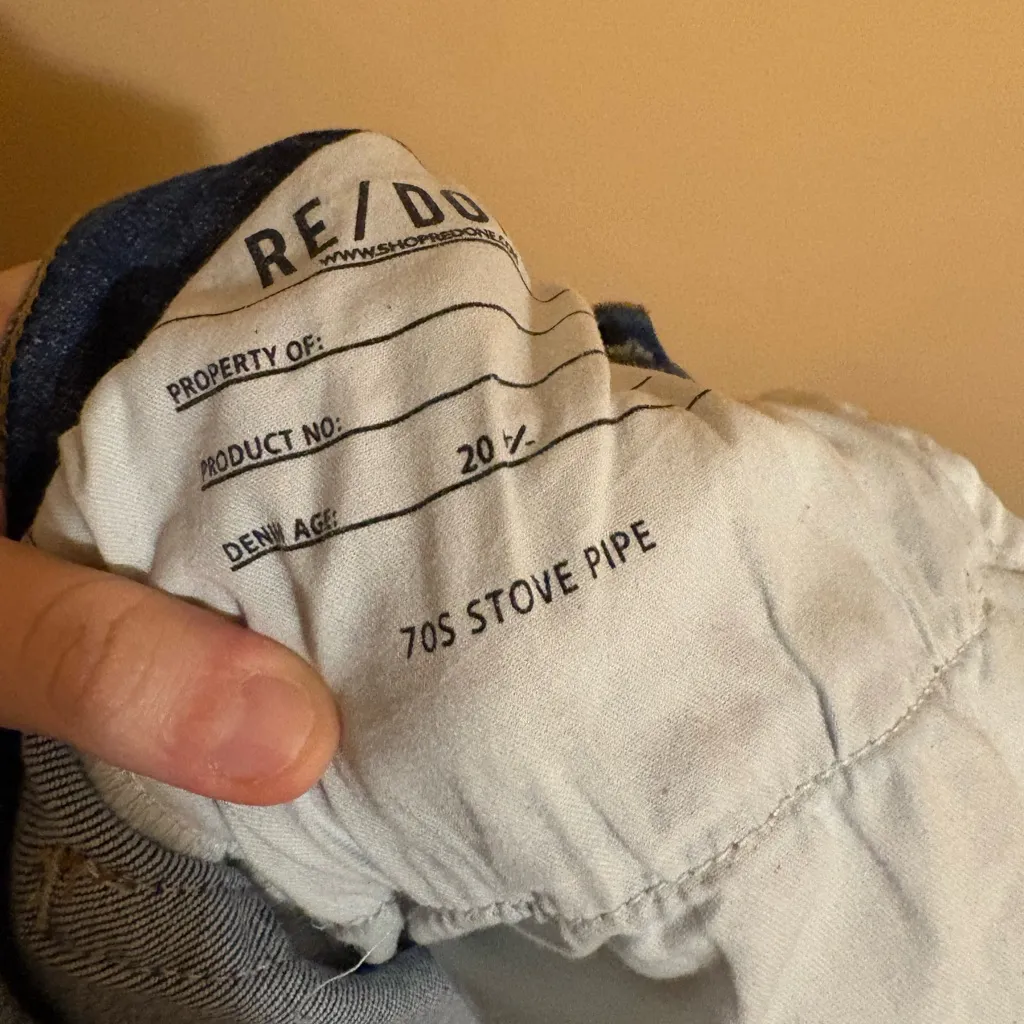 RE/DONE  70s Stove Pipe Jeans in Jetty - Image 7