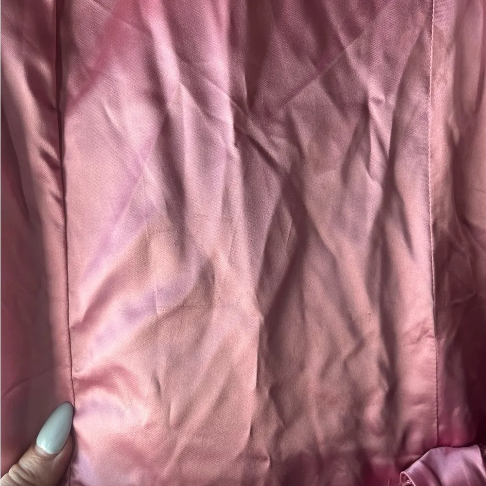 Pink Fairytale Princess Cottagecore Puff Sleeve High Low Dress - Image 9