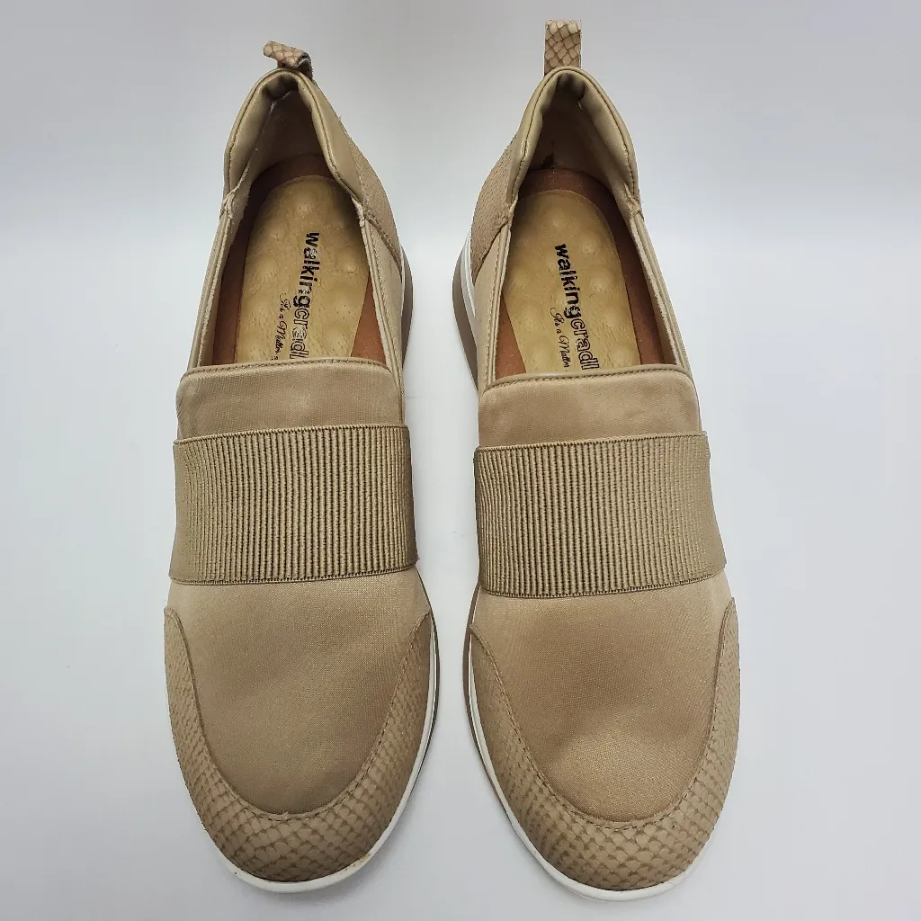 Walking Cradles Womens Dakota Light Taupe Walking Comfort Shoes Size 10 N Tan - Image 8