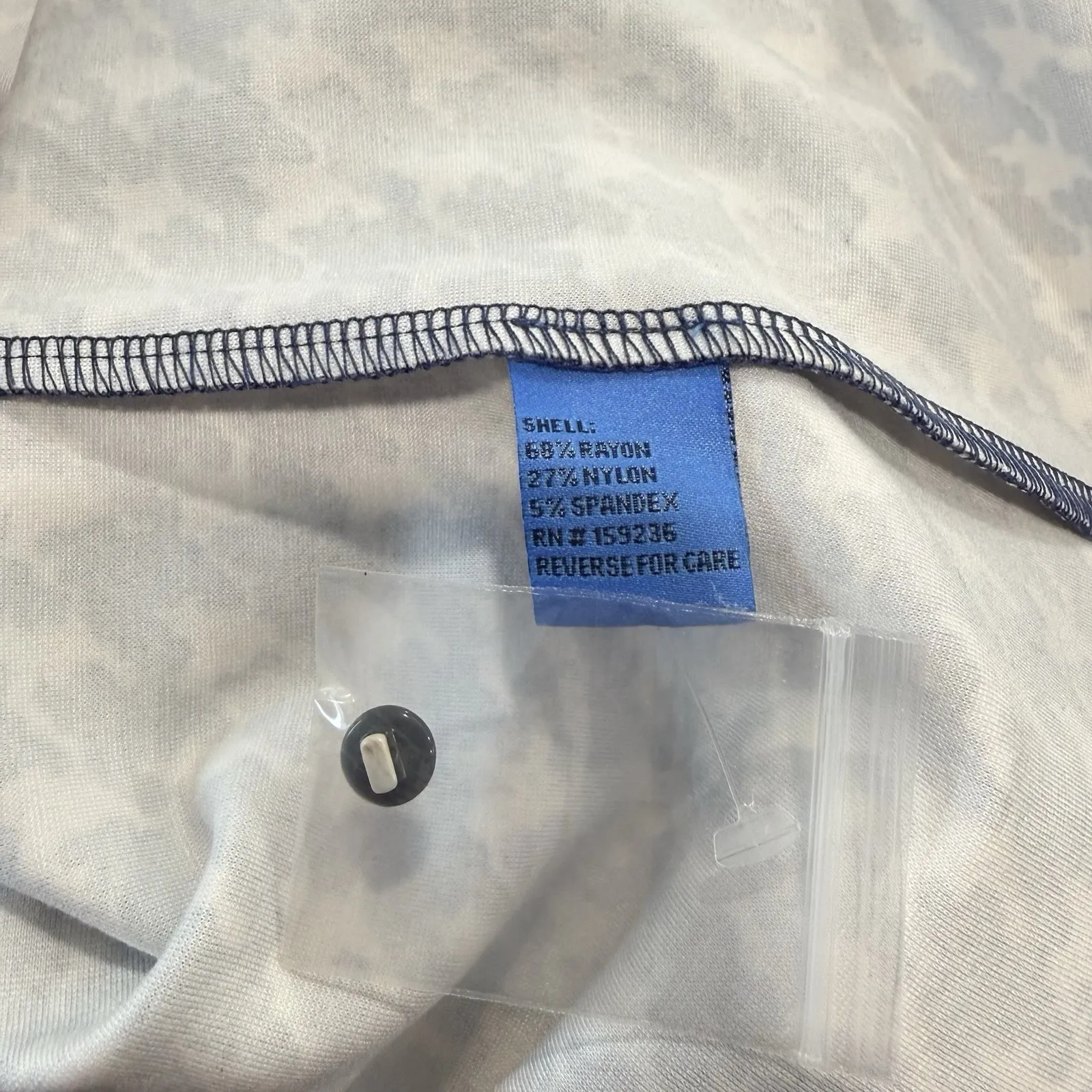 J.Mclaughlin Blue Houndstooth Georgiana Dress Catalina Cloth Size XS Pockets - Image 11