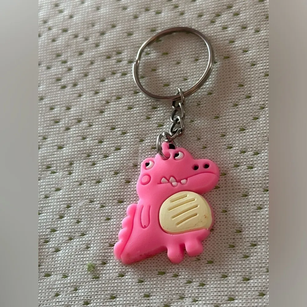 Pink Dinosaur Keychain NWT - Image 2