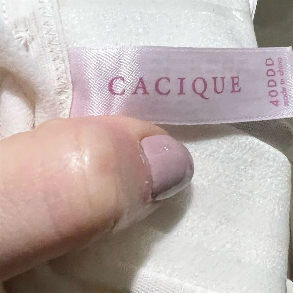 Cacique Women's Strapless Bra 40DDD White Invisible Back Smoother - Image 10