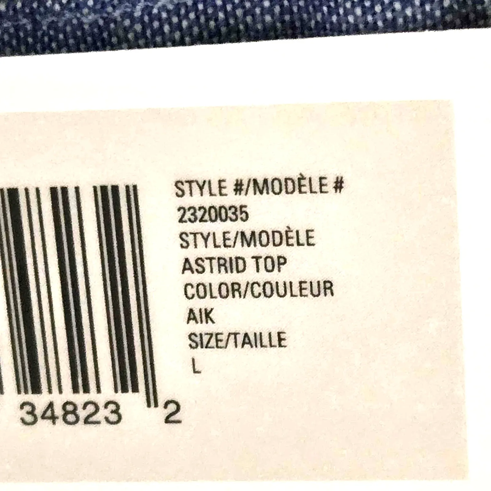 Outerknown Astrid Cropped Top Size K NWT 100% Organic Cotton - Image 3