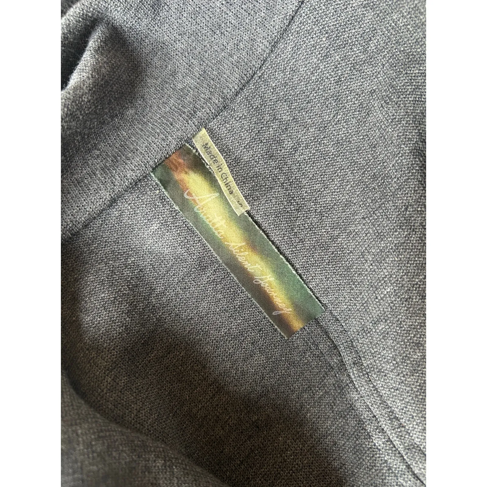 Aratta Silent Journey Drapey Asymmetrical Wrap Cardigan Navy Blue S Edgy Boho - Image 11