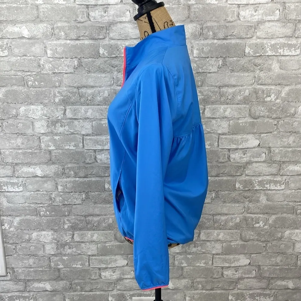Adidas Blue Zip Up Windbreaker - Image 4